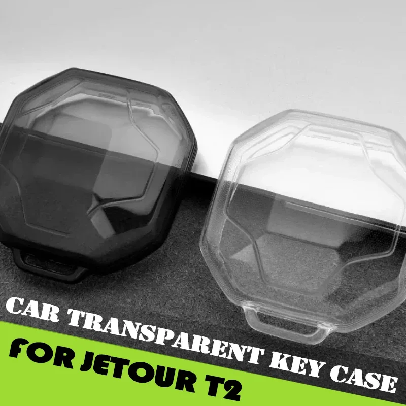 Fit for Jetour Traveller T2 2023 2024 2025 Modification Special High-transparent TPU Car Key Case Parts Car Transparent Key Case