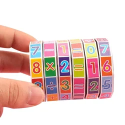 Math Cube Children Kid Early Learning Teaching Developmental Baby Toy Magic Intelligence Arithmetic Math Puzzle Toy Study Assist