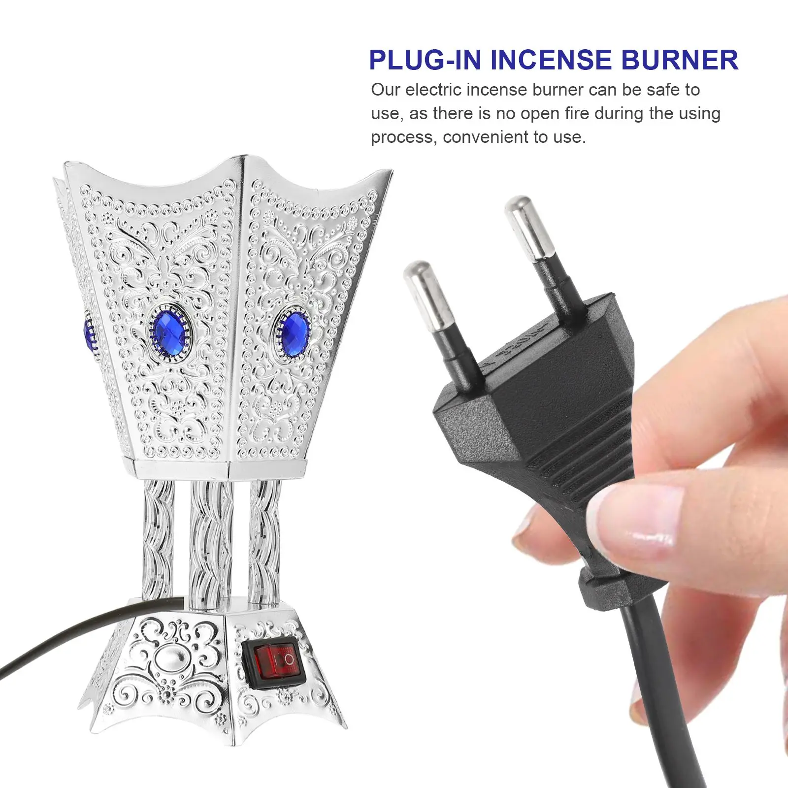 Plug-in Räuchergefäß, Räucherstäbchenhalter, Naher Osten, dekoratives elektrisches Eisen, Räucherstäbchen