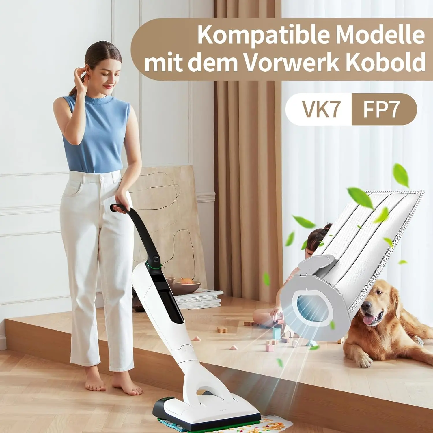 أكياس الغبار لـ Vorwerk Kobold VK7 FP7 VK7S FP7S، أكياس فلتر لـ Kobold VK7، ملحقات أكياس المكنسة الكهربائية مرشحات قطع الغيار