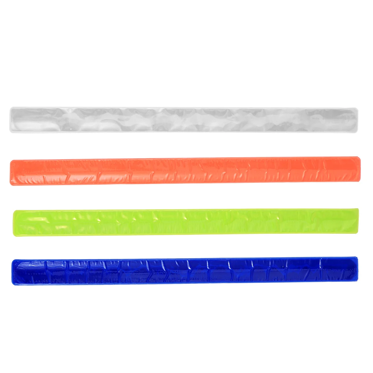 8 قطعة أربطة صفعة عاكسة أربطة المعصم البلاستيكية عالية الوضوح شارات السلامة ليلا الجري المشي لمسافات طويلة الركض في الهواء الطلق