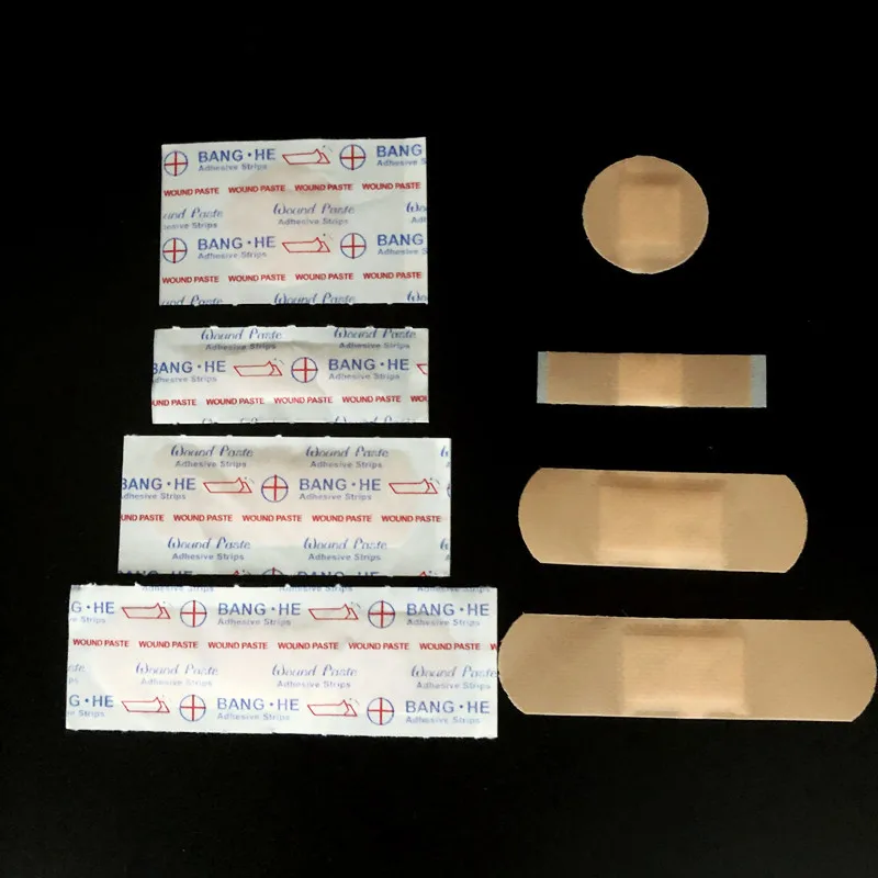 100pcs/set Band Aid Various Shape Combinations Skin Patch Wound Plaster for First Aid Dressing Waterproof Adhesive Bandages