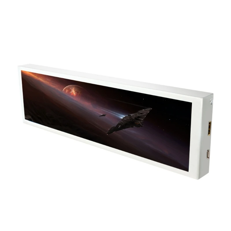 

Tall Resolution 1920x480 8.8 Foot PC Case Observe With Touch Function For Audiovisual Reiteration And Data Monitoring HX5E