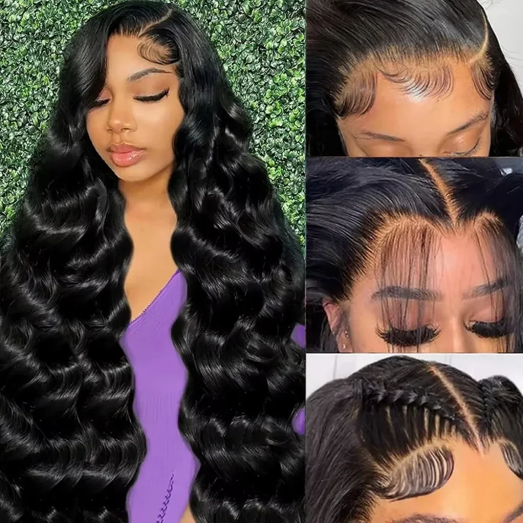 

Натуральные черные парики из человеческих волос с длинными волнистыми прядями 46 дюймов, плотность 220, HD Max Lace Frontal 13x4, 13x6, парик с кружевной застежкой 7x6 для женщин