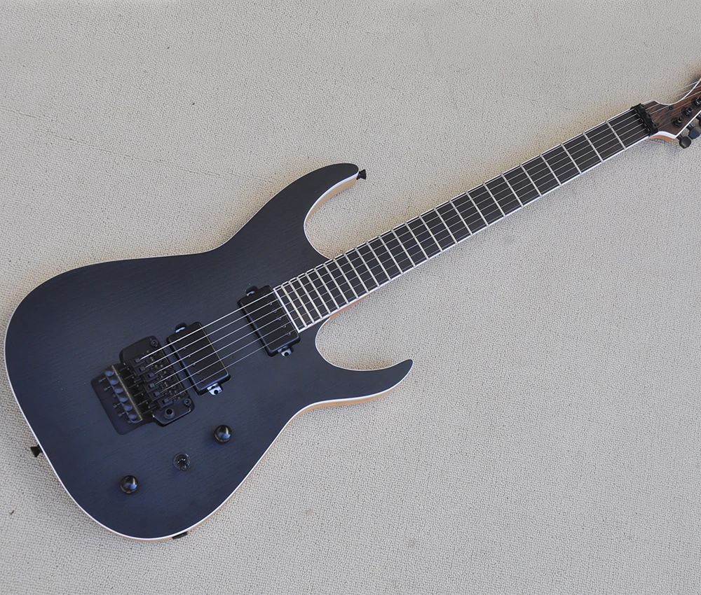 

6 Strings Matte Black Electric Guitar with Tremolo Bar,24 Frets,Rosewood Fretboard,Good Quality Hardware