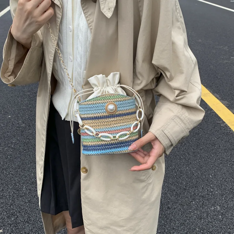 

Chic Casual Bucket Bag for Women - Unique Niche Design Crossbody & Shoulder Bag, High-Quality Texture Handbag