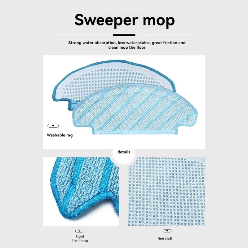 Support de vadrouille avec tampon de vadrouille pour ECOVACS DEEBOT T8AIVI MAX POWER Max, accessoires d'aspirateur robot, pièces de rechange