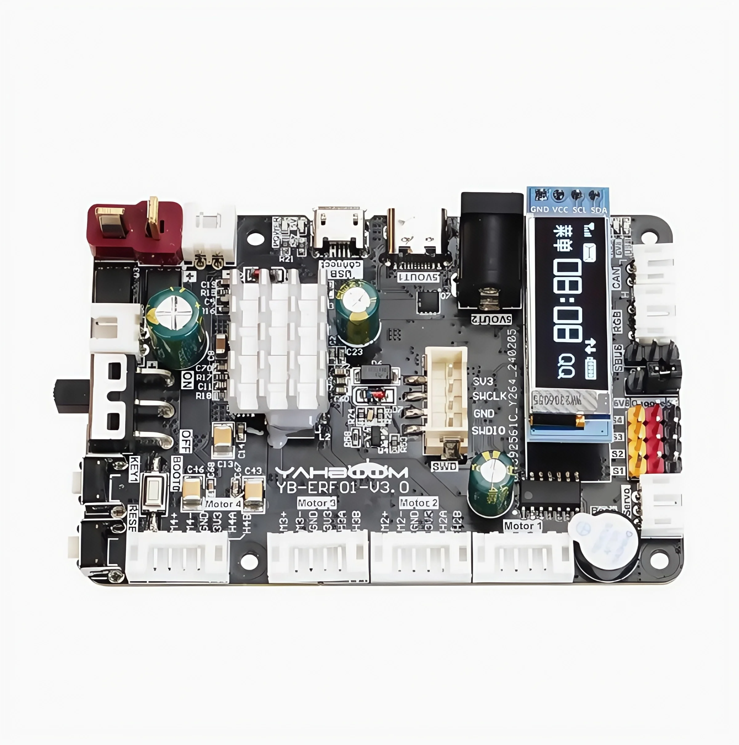 لوحة التحكم الرئيسية للروبوت ROS STM32F103RCT6 تطوير توسيع محرك السيارة ROS2 IMU STM32 ROS لوحة تحكم روبوت