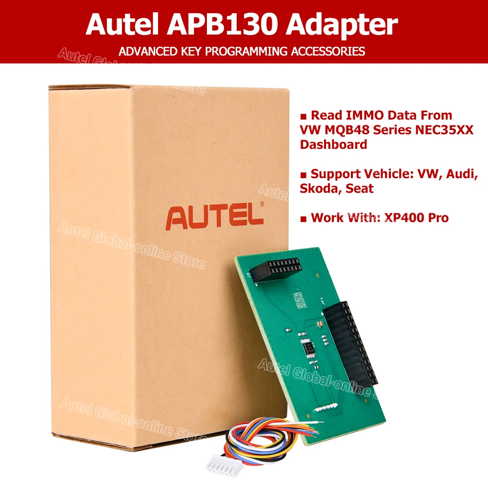 Autel APB130 Adapter Work With XP400PRO to add VW MQB NEC35xx key for VW, Audi, Seat, Skoda