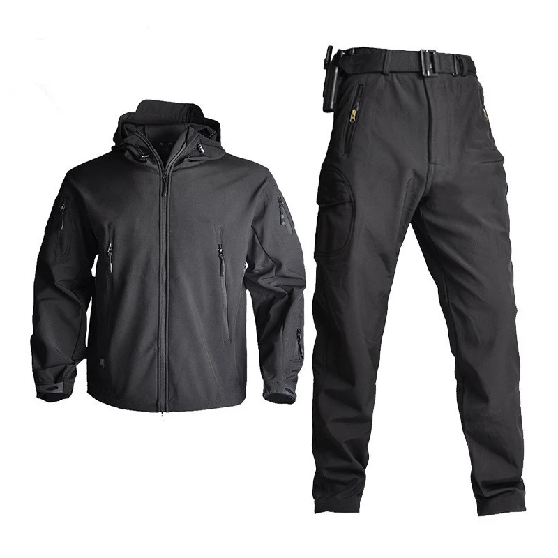 Winter Men's Jackets Casual Men Cargo Pants Tactical Sets Waterproof Male Suits Waterproof Outerwear Trousers Hunting Clothes