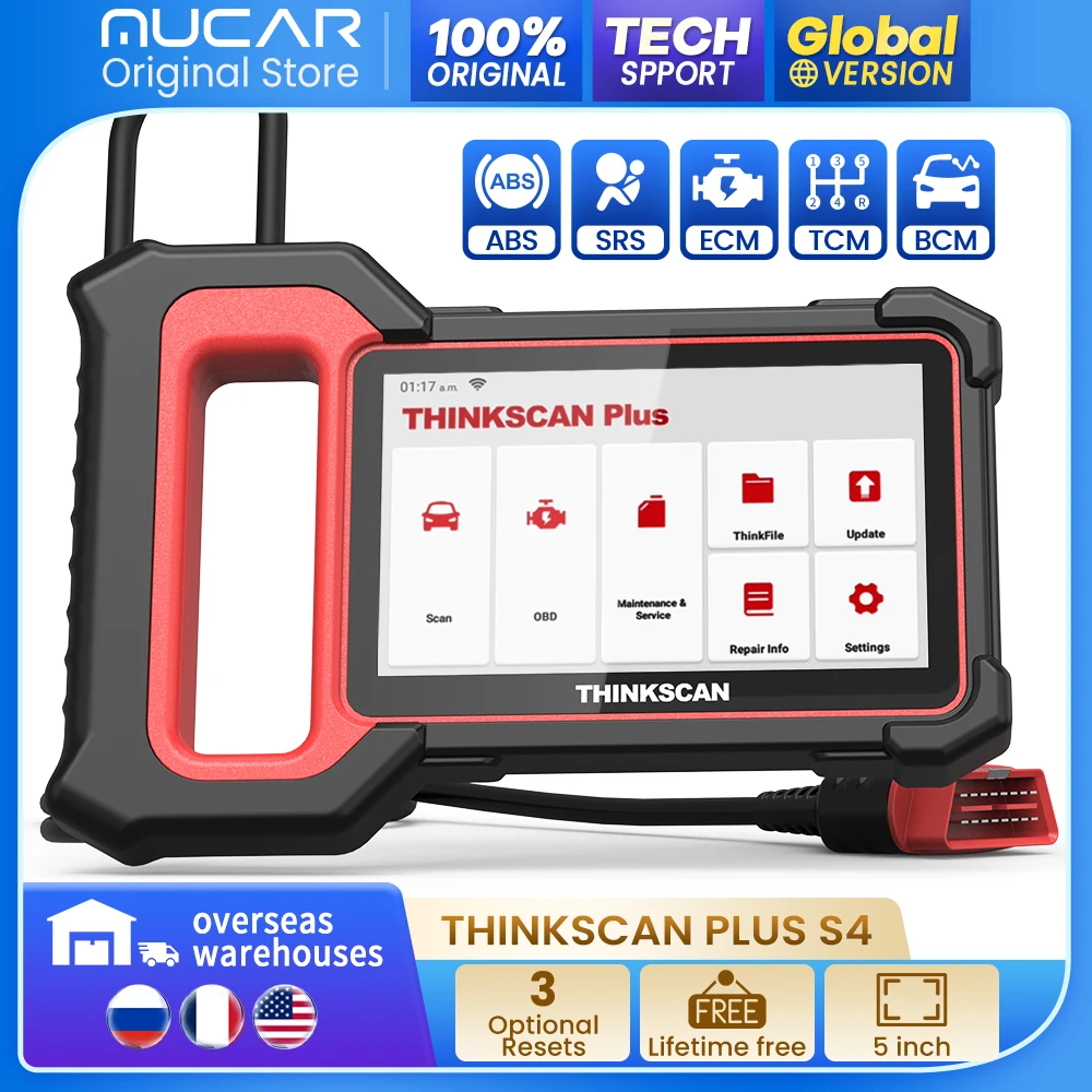 Thinkscan Plus S7 S4 S6 OBD2 Car Diagnostic Tools ABS/SRS/ECM/TCM/BCM Code Reader Auto obd2 Scanner Fault DIYers Code Scan Tools