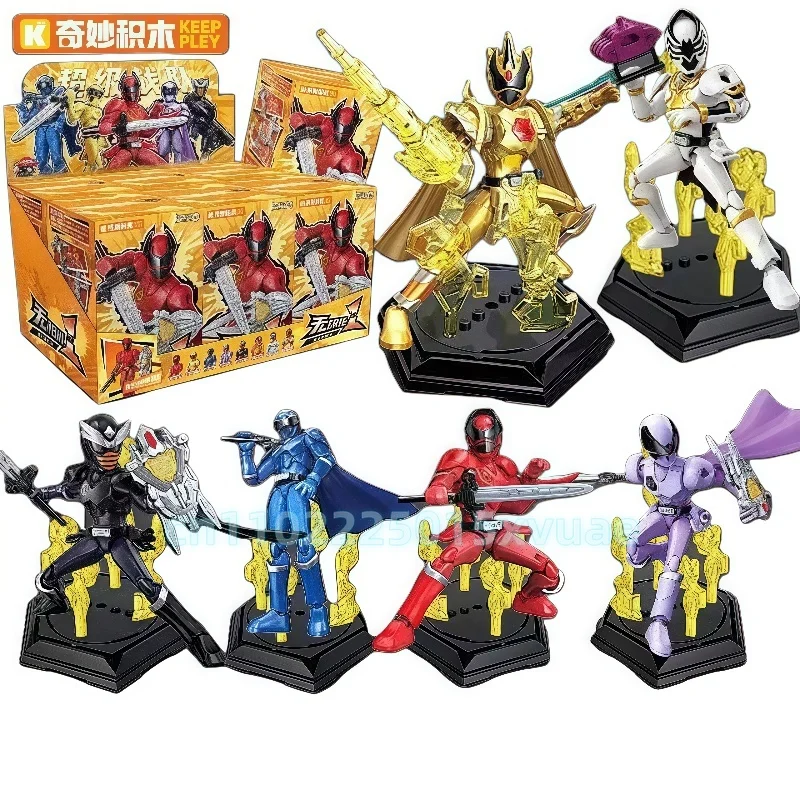 

Новые строительные блоки Keeppley Super Sentai Ohsama Sentai King-Ohger, сборная модель, подвижный орнамент, детский подарок на день рождения