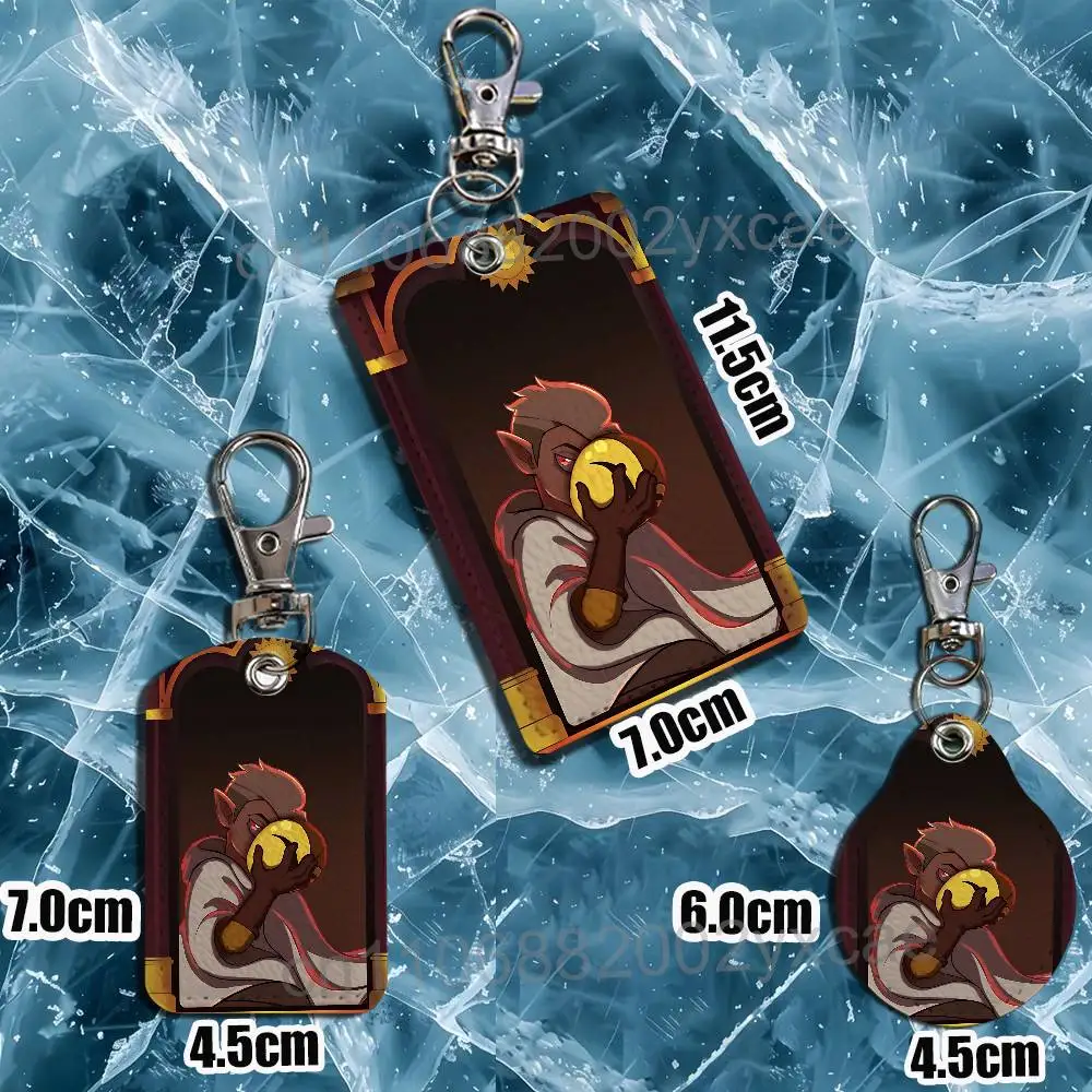 Flapjack Hunter Owl House Luz Noceda Leather Keychain Badge Holder with Lanyard - ID/Access Card Holder, Key Ring Accessory view 6