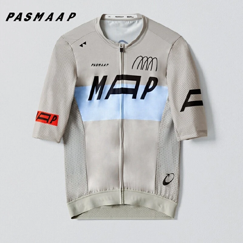 PAS MAAP2024 nueva ropa de ciclismo de manga corta para primavera y verano ciclismo de carretera protector solar para hombres y mujeres tops transpirables qu