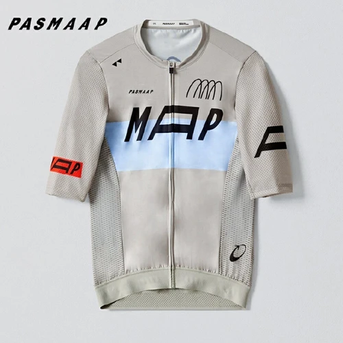 Imagen 2 del producto Nueva ropa de ciclismo de manga corta Pas Maap2024 para primavera y verano, ciclismo de carretera, camisetas transpirables con protección solar para hombres y mujeres Qu
