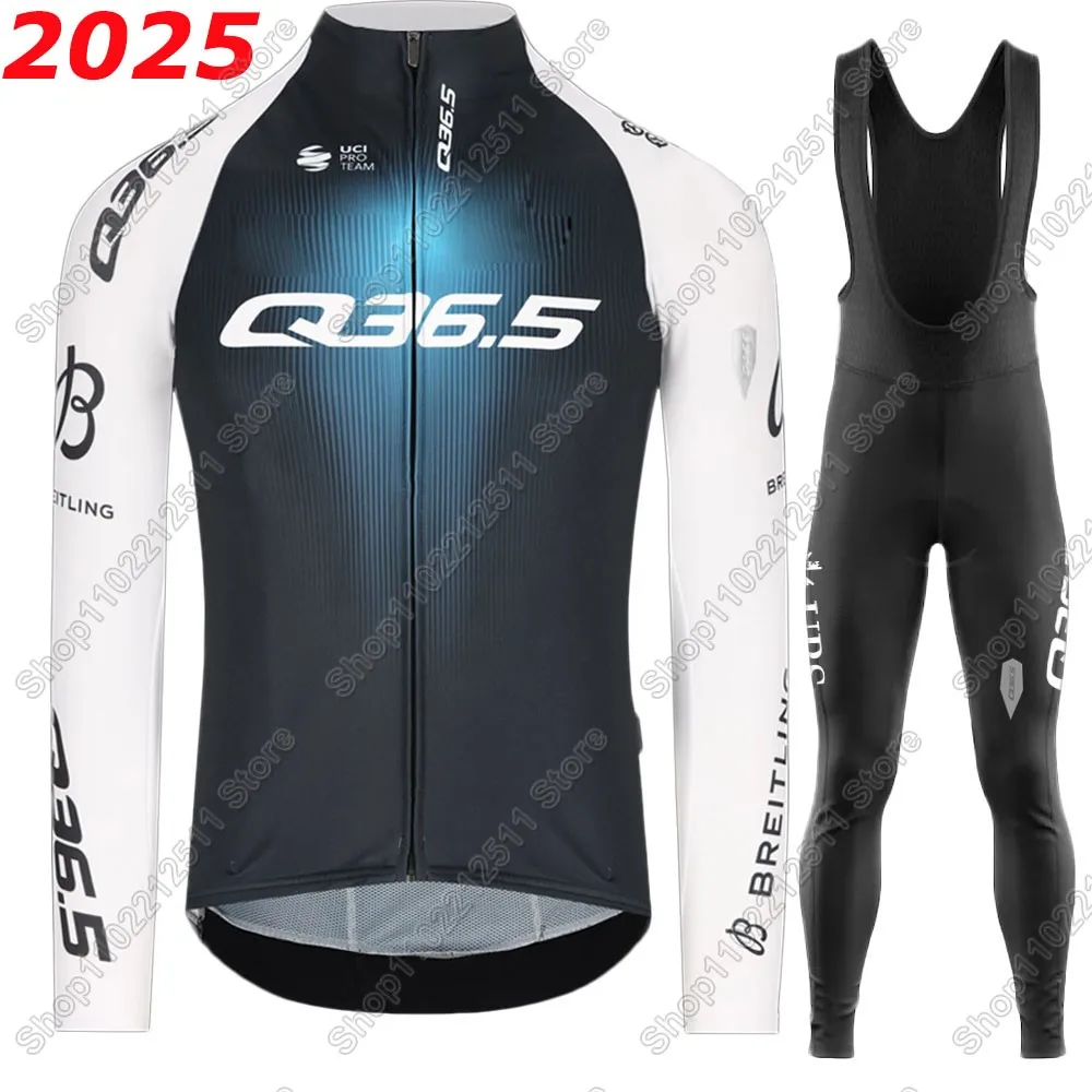 Q36.5 Pro Team 2025 Cycling Jersey Set Switzerland Clothing Suit Mens Long Sleeve MTB Bike Road Pants Bib Ropa Ciclismo