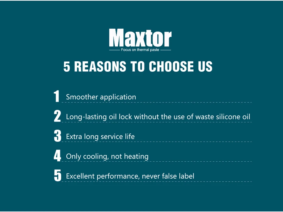 Maxtor 12W/m.k Thermal Paste 150g/300g Bulk Size, Factory Direct CPU GPU Thermal Compound for PC/PS4 Repair Shops