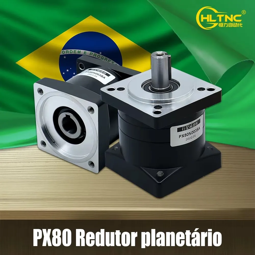 Brazil Shipped Planetary Reducer PX80 Suitable for Nema32 Servo Motor Gear Ratio 4 / 5 / 10  Max 50N.m For Nema 32  Servo Motor