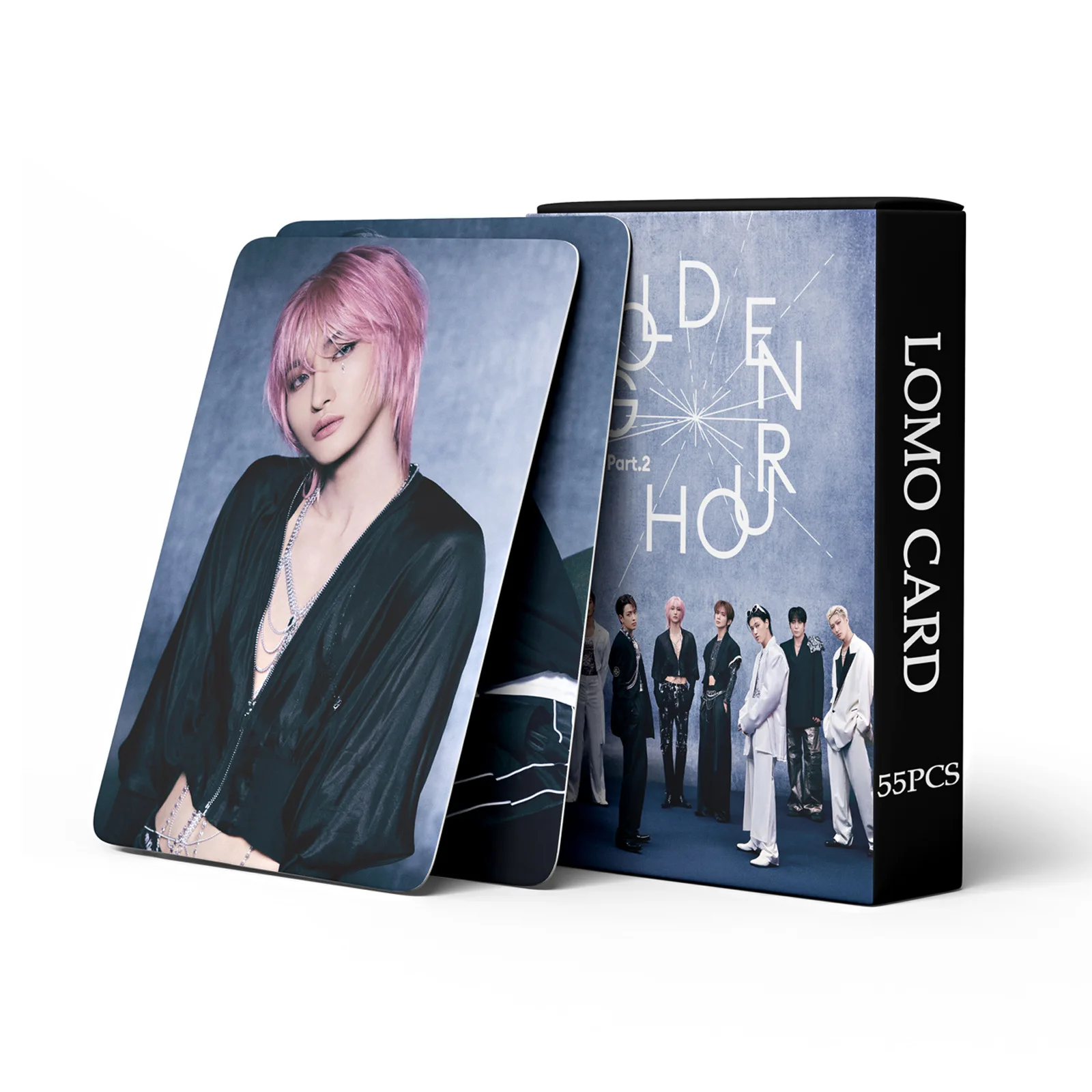 

55 Pcs in Stock ATEEZ GOLDEN HOUR : Part.2 Ice on My Teeth Celebrity Fan Collection Card Album Card Postcard Photo Card Gift