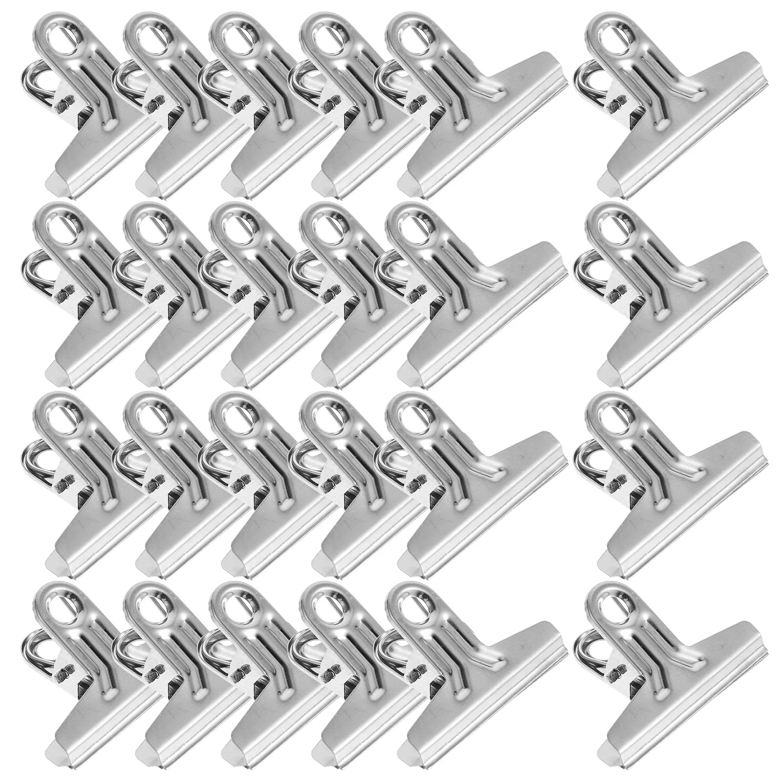 25pcs Money Stainless Steel Small Check Clip Metal Bill Clip For Cash Cards Portable Storage Clamp Practical Wallet Accessory