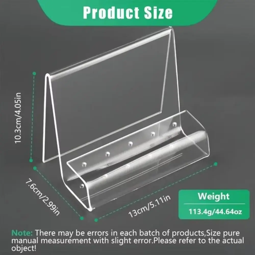 Support de pinces en acrylique, Design peu encombrant, support moderne, organisateur d'outils de bijoux, présentoir Transparent