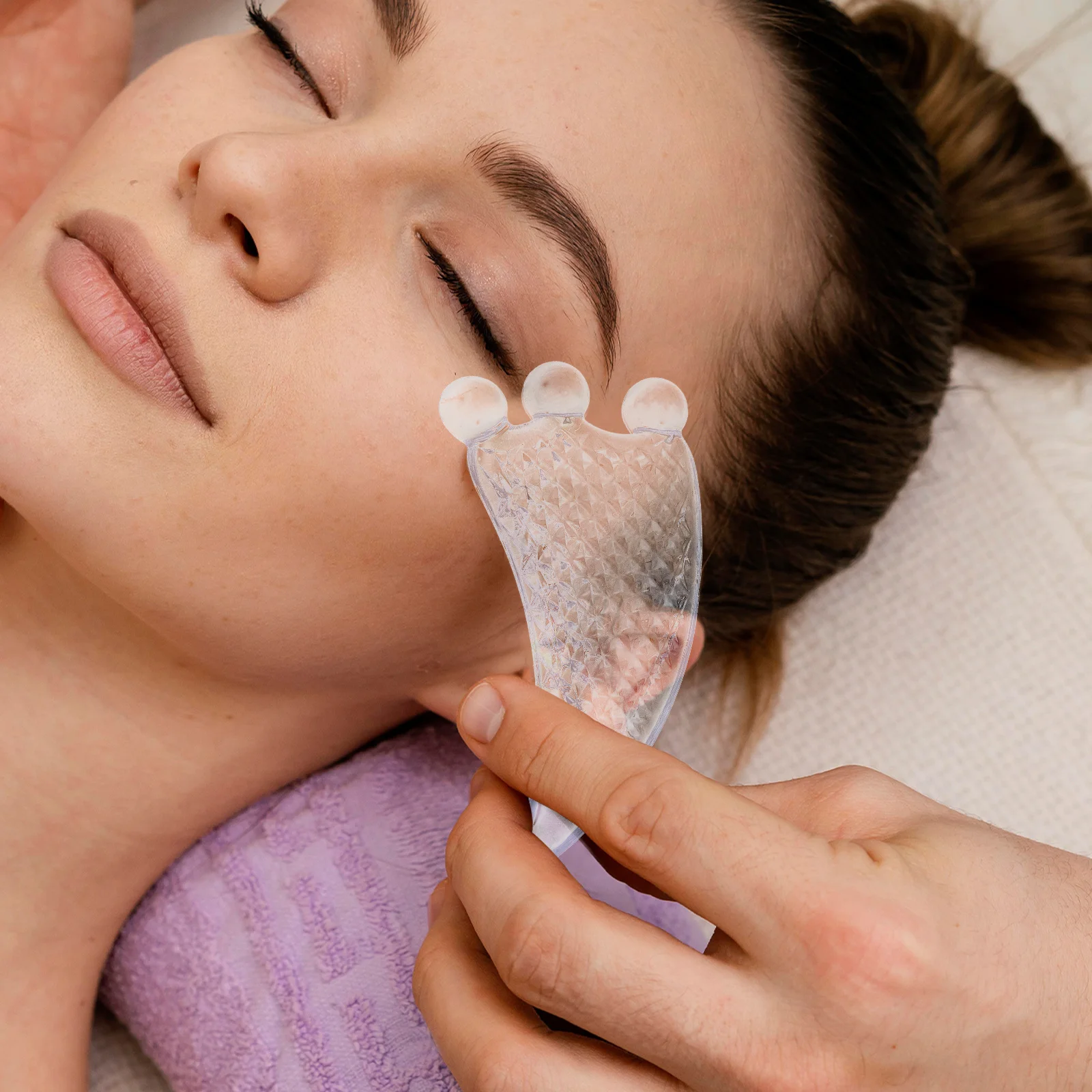 

Portable Gua Sha Board Multi-Function Facial Scraper Tool Face Massager Muscle Scraper Enhancing Skin Elasticity Scraping Plate