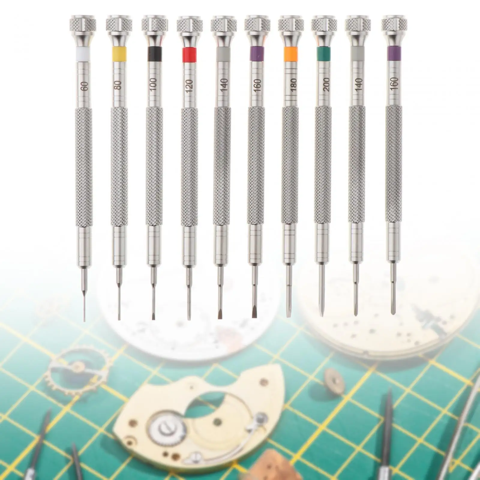 Stainless Steel Watchmaker Screwdriver Set Watch Screwdriver Set for Home PC