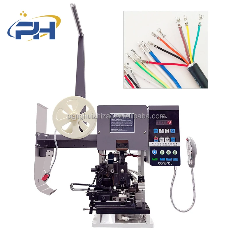 

XH2.54 Terminal Crimping Machine Molex Jst Cable Wire Strip and Crimp Machine Semi Automatic Multicore Wire Crimping Machine