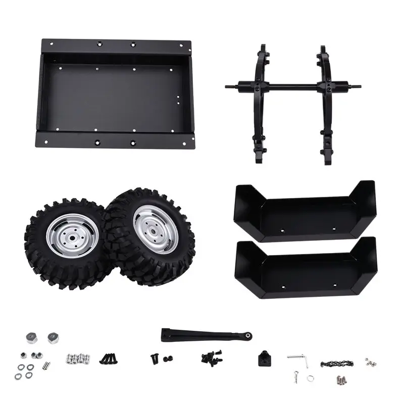FBIL-Redcat RC Crawler Remolque 1/10 Escala SCX10 90046 TRX4 TRX6 RC Crawler Axial Simulado Accesorios para RC4WD D90 CC01