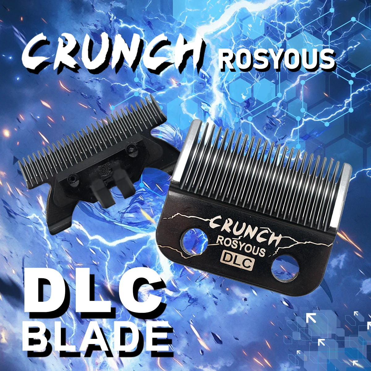 

Профессиональные аксессуары для машинки для стрижки ROSYOUS CRUNCH DLC Blade, замена для JUCAI JC06 V001 V003 8148 M10 Madeshow Wmark Kulilang