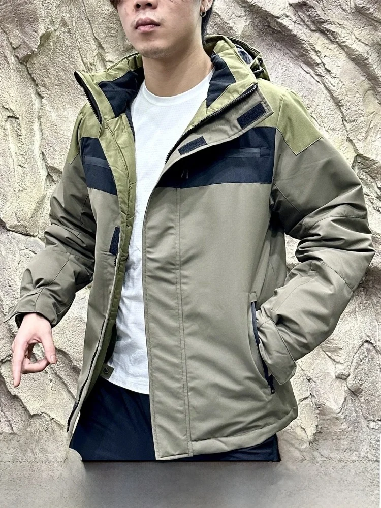 

Редкое найти! Ультразвуковой хлопковый джет! Осенне-зимняя элитная уличная водонепроницаемая ветрозащитная мужская верхняя одежда для катания на лыжах пальто