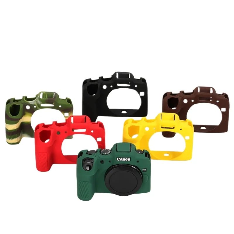 Silicone Armor Skin Camera Case Body Cover Protector for Canon EOS R8 Digital Camera