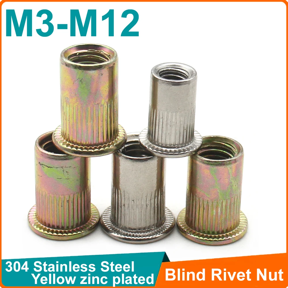 Blind Rivet Nut Rivnut Threaded Insert For Panels / Housings M3–m12