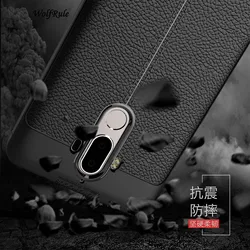 WolfRule Huawei Mate 9 Case Mate9 Cover Shockproof Luxury Leather Soft TPU Case For Huawei Mate 9 Case Huawei mate9 Phone Shell