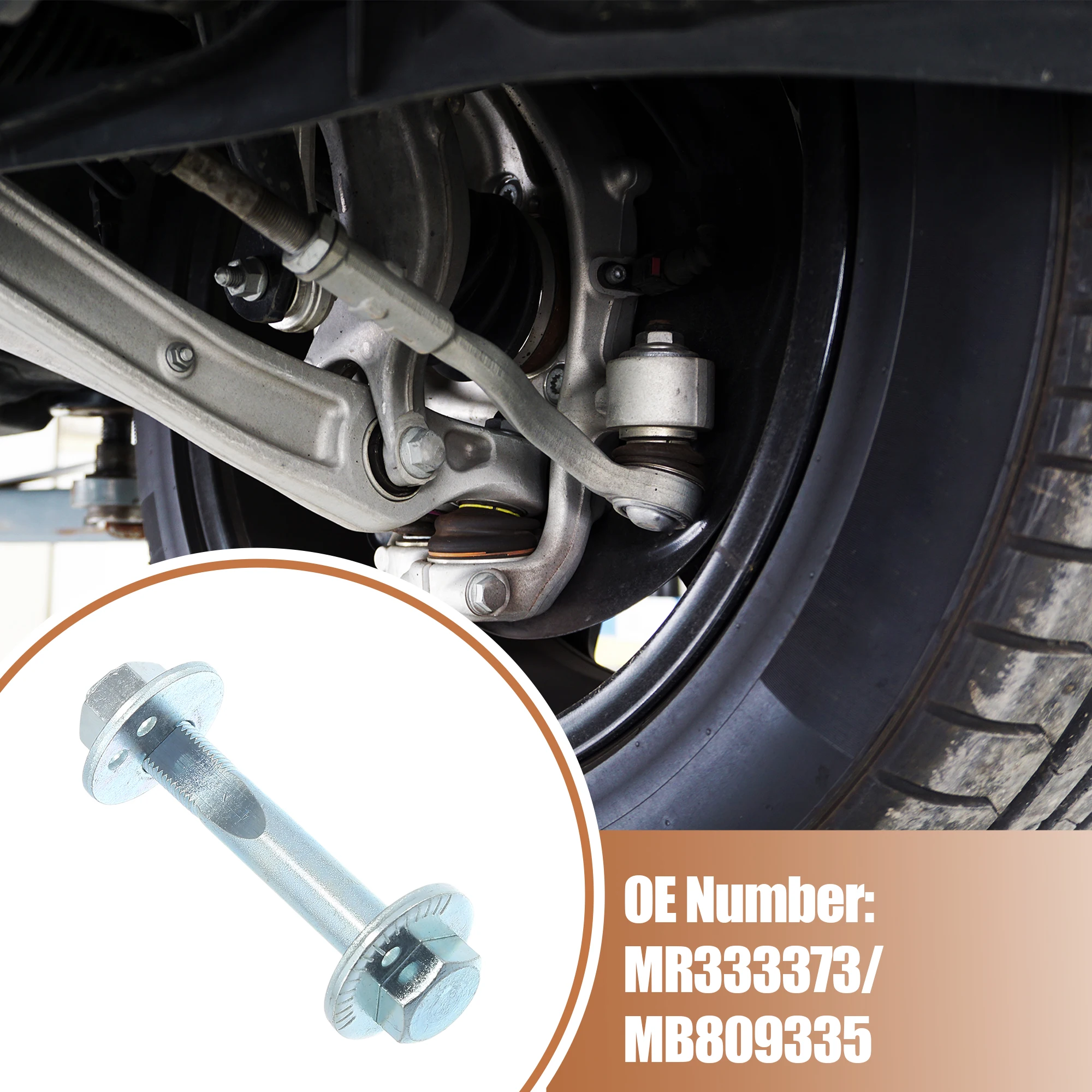 UXCELL 1-2 Set Eccentric Alignment Camber Bolt for Mitsubishi Lancer 2002-2006 for Mitsubishi Outlander 2003-2006 MR333373