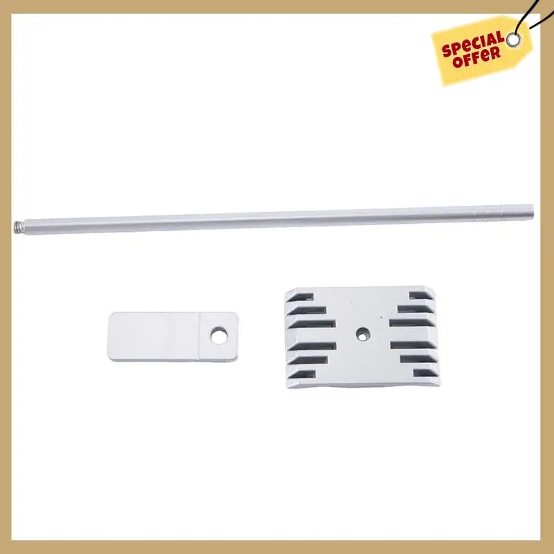 رف عرض من سبائك الألومنيوم لمحور SCX10 90046 Tamiya CC01 D90 D110 ملحق فضي