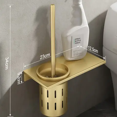 8 best sales guld toalettborste - №8