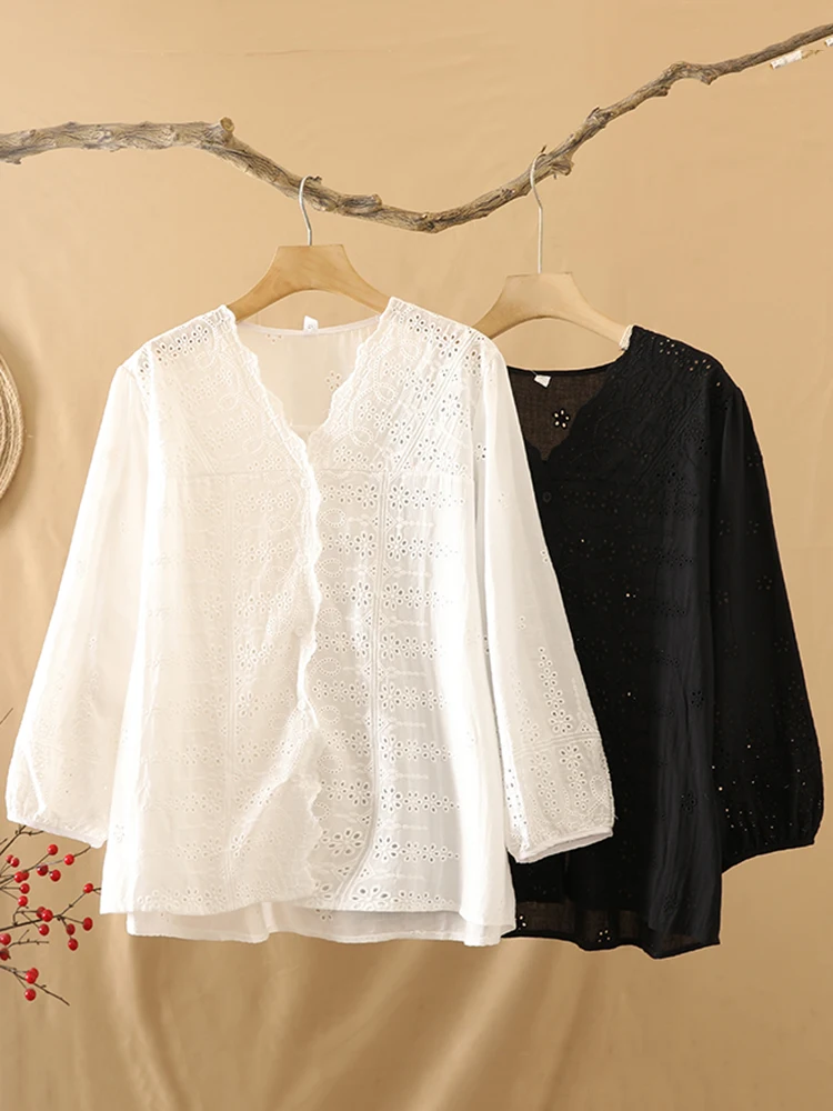 

Ретро вышитый фонарь Sve irt, летний женский модный кружевной кардиган больших размеров с v-образным вырезом для похудения, защита от солнца, открытый кардиган, топ