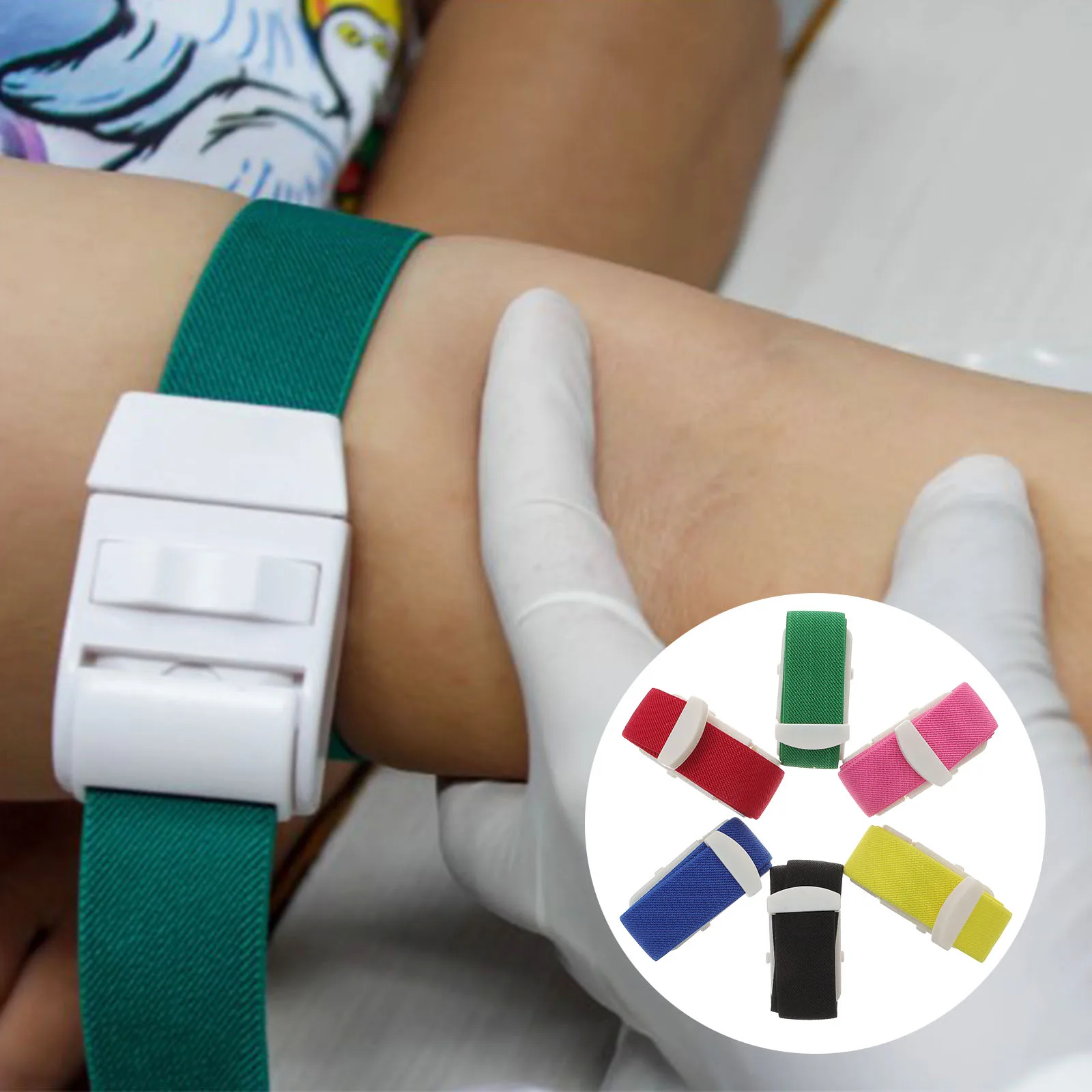 6 ชิ้นที่มีสีสัน Medical Paramedic Tourniquet Quick Release Buckle กีฬากลางแจ้งฉุกเฉินสําหรับ First Aid พยาบาลทั่วไปใช้