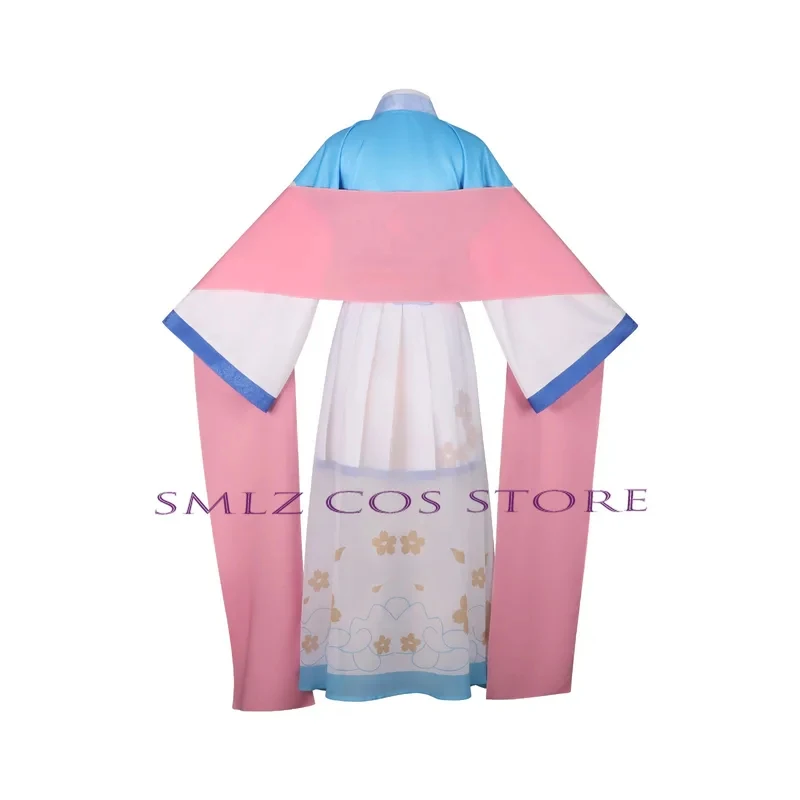 

s;3,t'7\b/Game Archive Takanashi Hoshino Cosplay Costume Woman Pink Blue Dress Hanfu Wig Suit Halloween Party Out2;d,6'v\8/