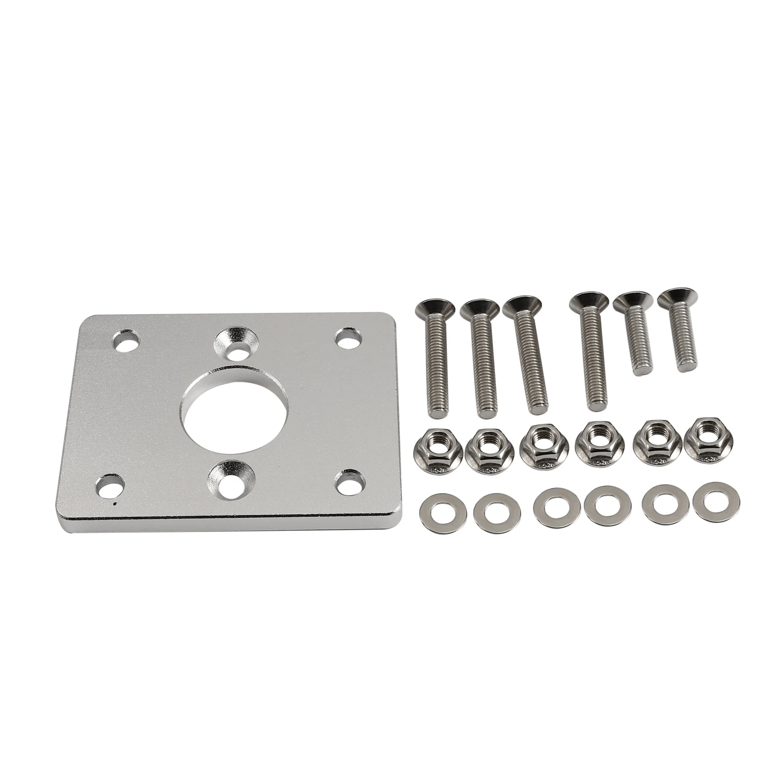 1 Set Silver Metal Booster Delete Plate Kit Billet Brake Booster Delete Plate, Fit for Honda Acura Civic