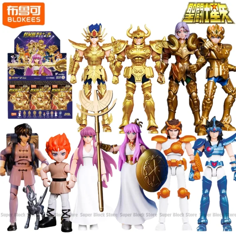BLOKEES Saint Seiya Galaxy Version 3ème bloc de construction homme jouet d'assemblage Athena Cygnus Hyoga Draco Shiryu modèle ornements cadeau