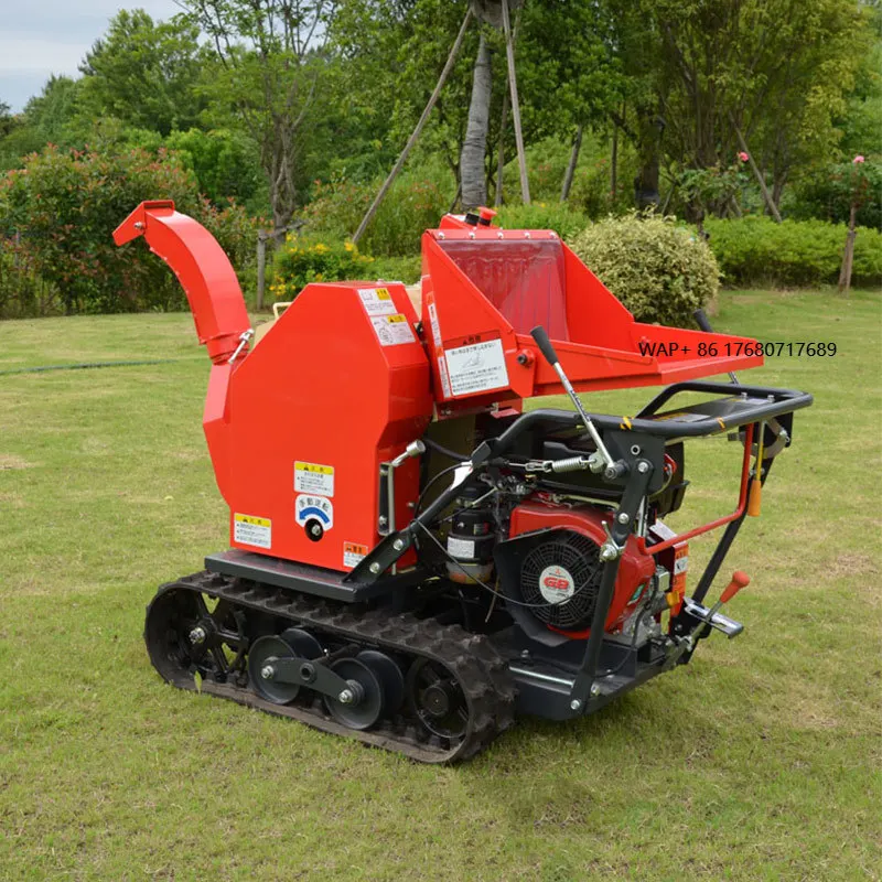 

Remote Control Mini Beech Wood Shredder/Crawler/Wheel Chipper Wood Shredding Machine with Core Bearing Component