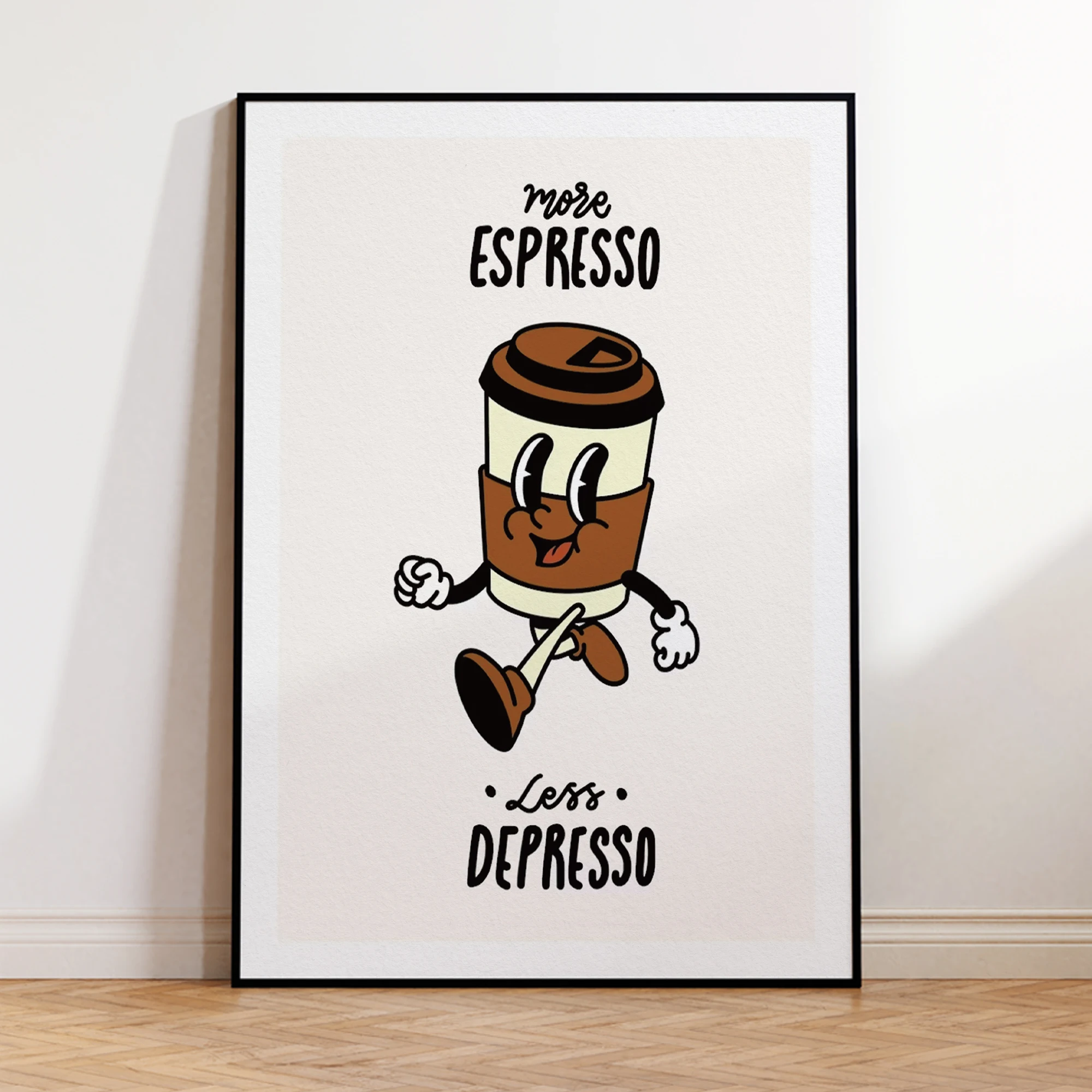 More Espresso Less Depresso Wall Art Prints Canvas Painting Poster Picture For Living Kitchen DiningRoom Home Decor