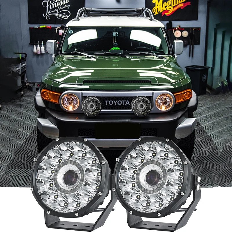 

JY 7In 150W 24000LM LED Work Light Searchlight Headlight High Beam Fog Light 4X4 OffRoad Spotlight for JEEP UTV ATV Truck 12/24V