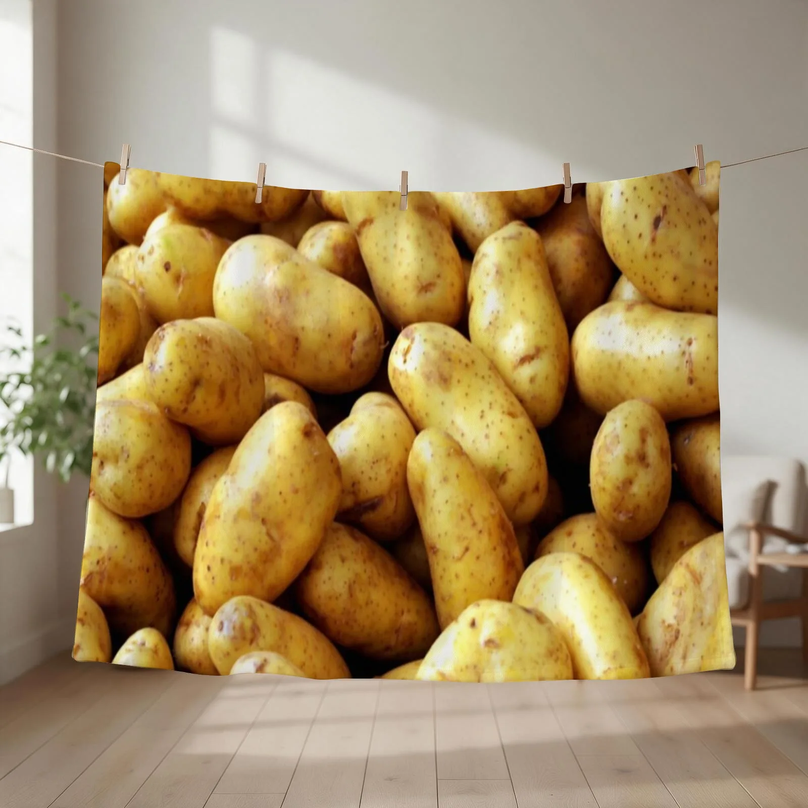 Couch Potato Throw Blanket couch cozy soft plush fuzzy picnic outdoor blanket