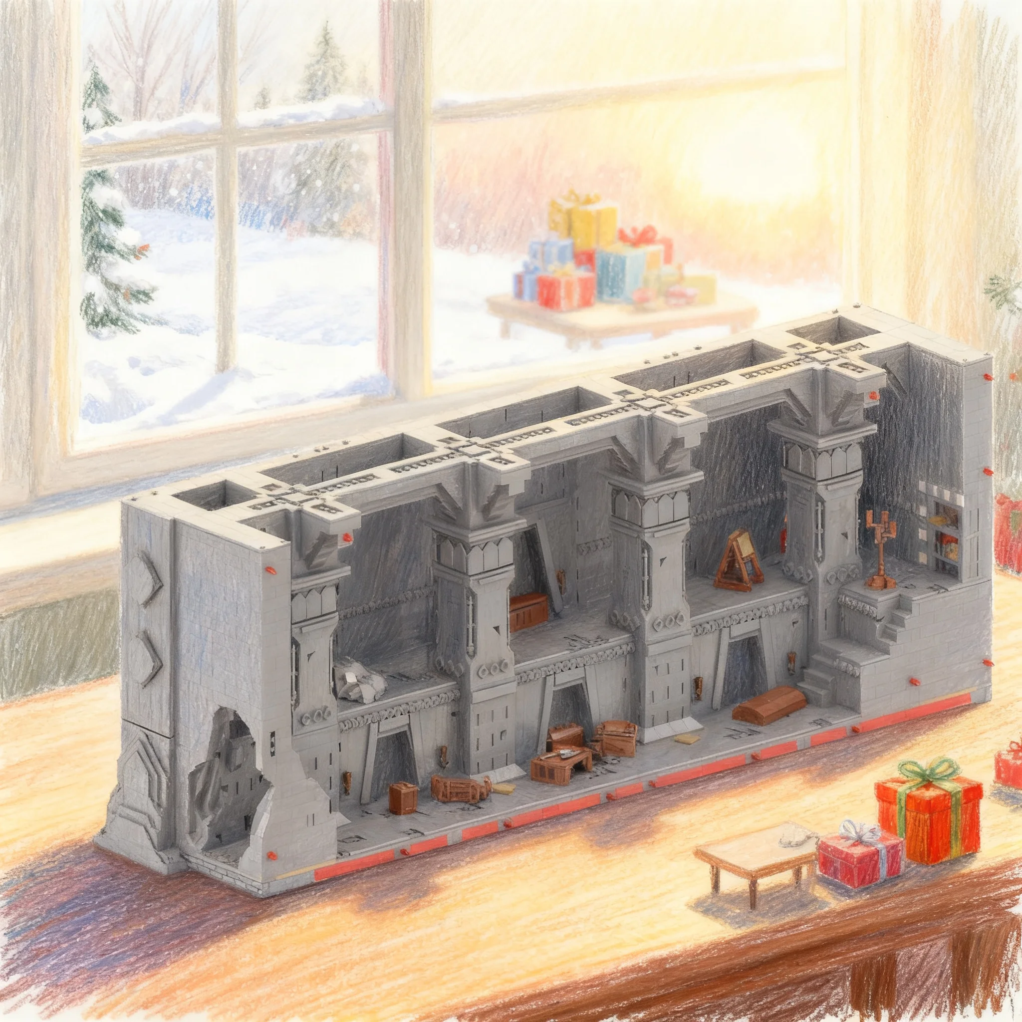 5714pcs MOC Series Dwarf Mine Balin S Tomb Part Model Building Blocks Architecture Toys Birthday Gifts Assemble DIY Idea Display
