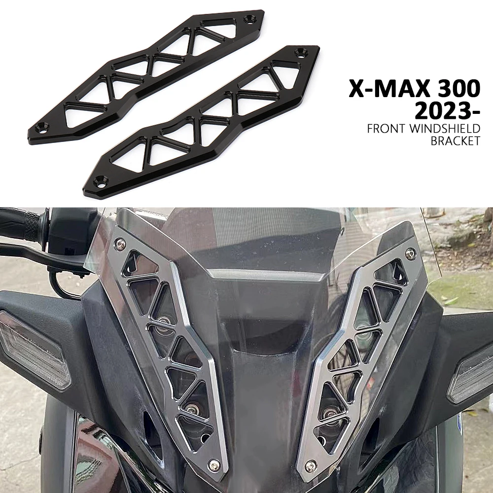 

New Front Windshield Bracket Deflectors Windscreens Bracket Protector Bracket Bar For YAMAHA XMAX300 XMAX 300 X-MAX300 2023-