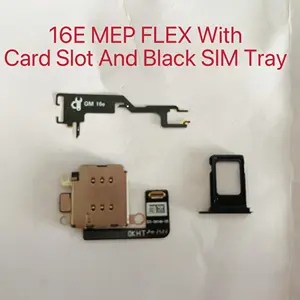 Bilashmart IP16E Built in MEP DB Flex+Card Slot With Black/White Color Sim Trays Available Change To Work iPhone16E Perfectly