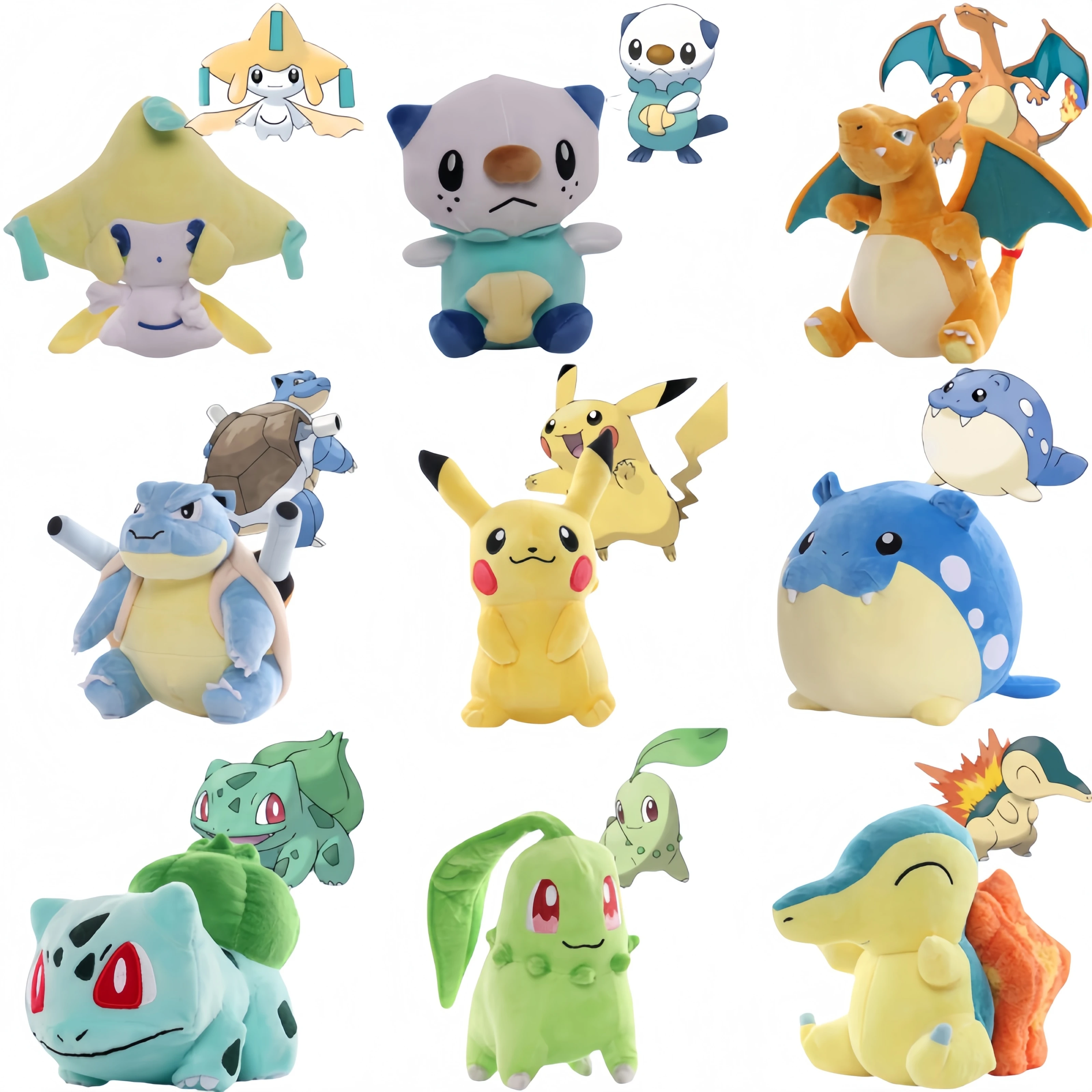 

Pokemon Pikachu Chikorita Bulbasaur плюшевый Charizard Blastoise Jirachi Totodile игрушка Gengar Oshawott Spheal мягкая кукла Рождественский подарок